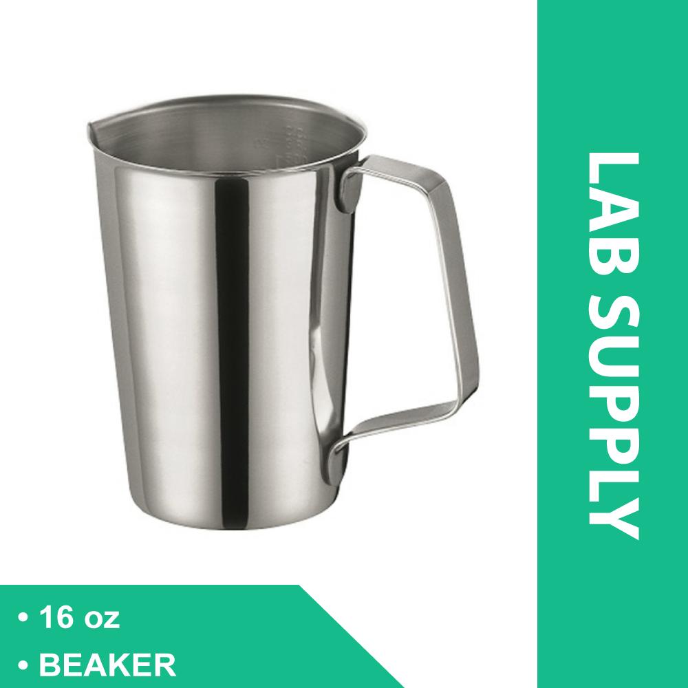 SS BEAKER 16OZ GRADUATED