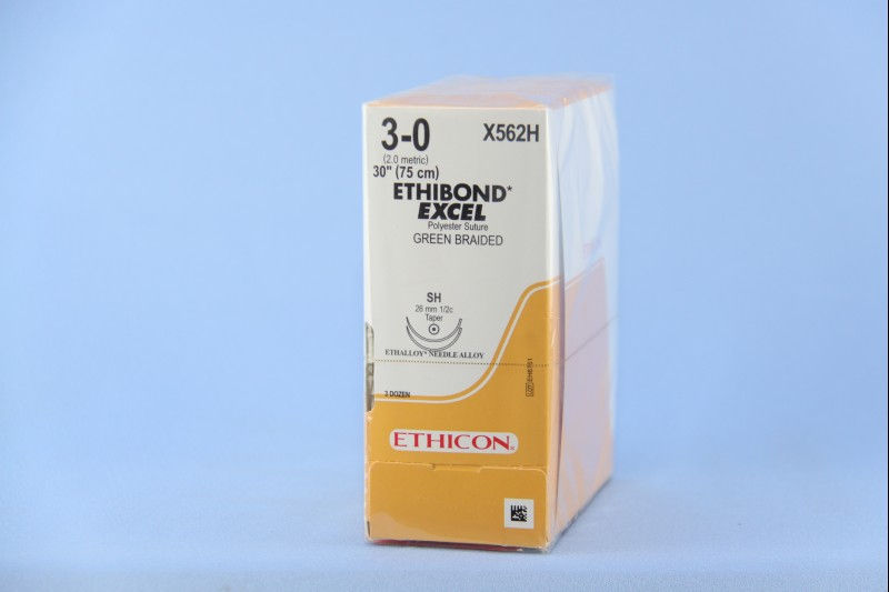 SUTURE, ETHBND GRN BR 3-0 30" SH B562H (36/BX)