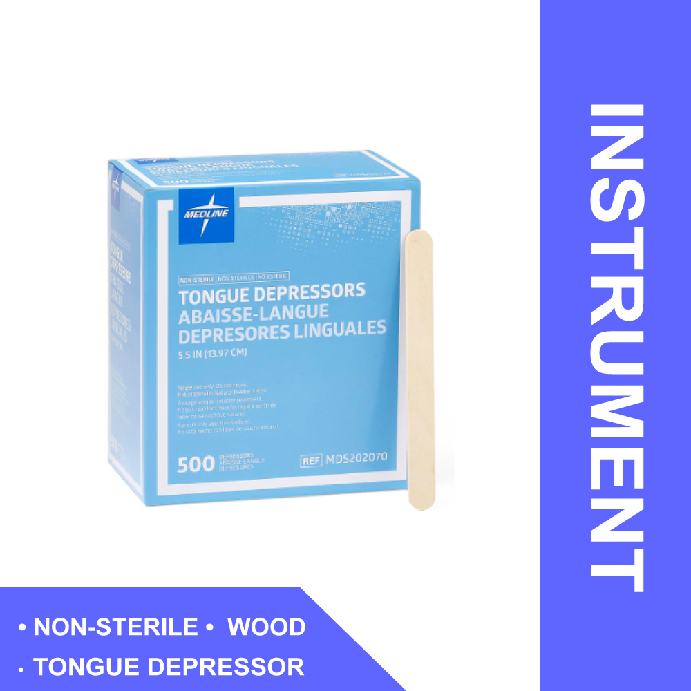 TONGUE DEPRESSOR 5.5 INCH LENGTH WOOD, NON-STERILE