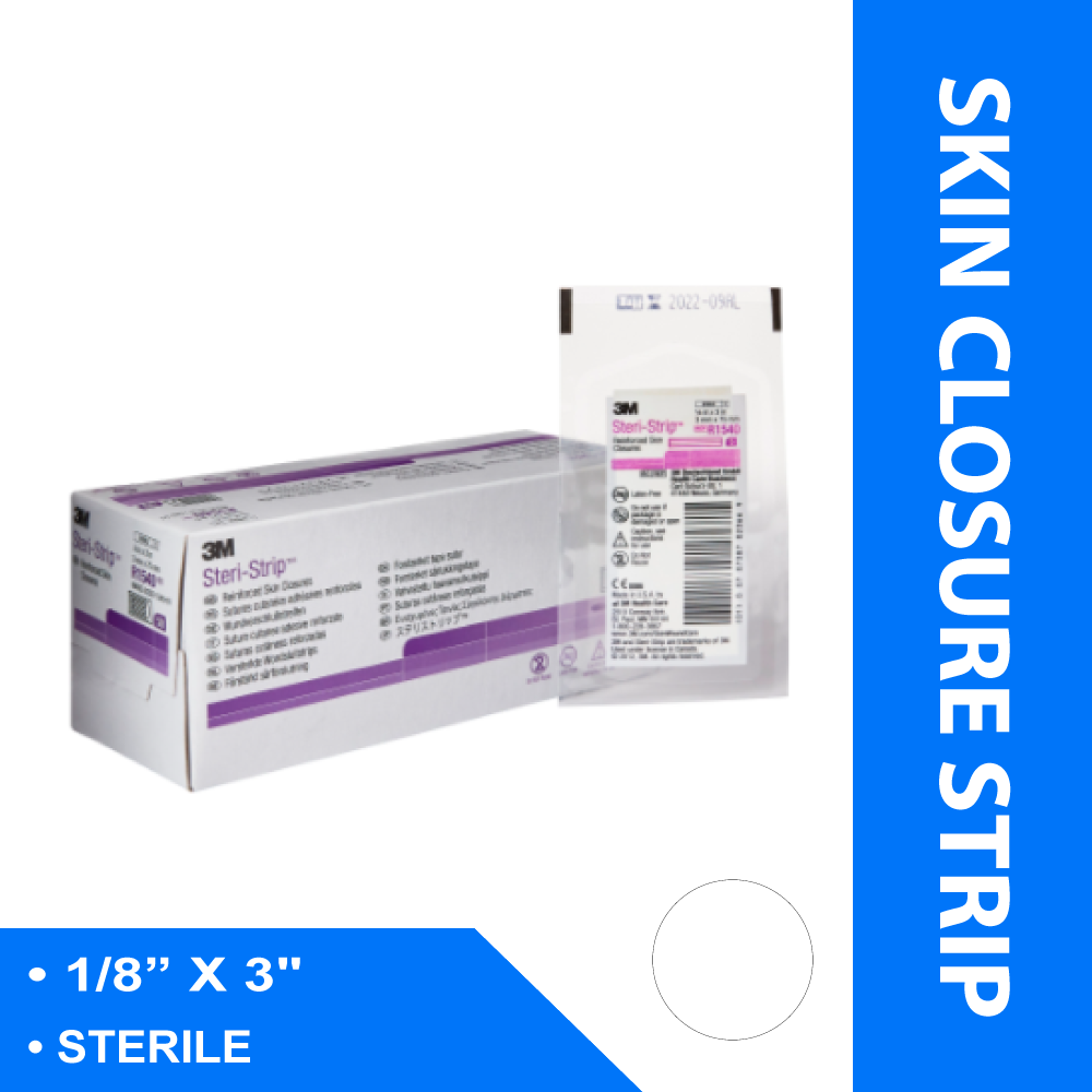 SKIN CLOSURE STRIP STERI-STRIP™ 1/8 X 3" NONWOVEN MATERIAL REINFORCED STRIP WHT