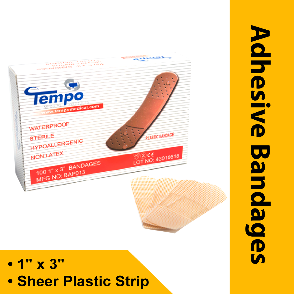 1" X 3" • SHEER PLASTIC STRIP
