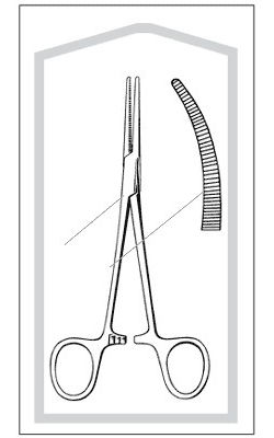 FORCEP, CRILE CURVED 5 1/2" (25/CS)