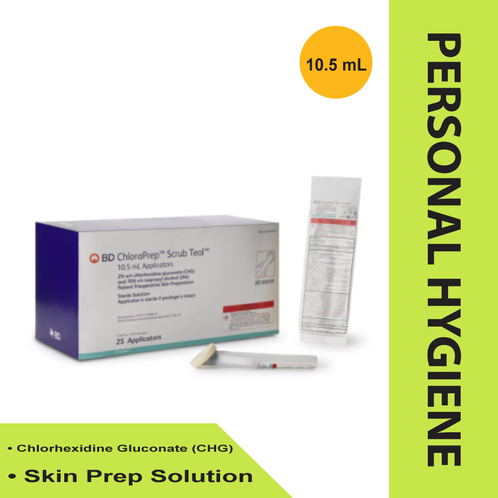 APPLICATOR, CHLORAPREP SCRUB TEAL 10.5ML (25/CT 4CT/CS)