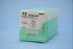 SUTURE, ETHILON GRN MONO 5-0 18" PS-2 (12/BX)