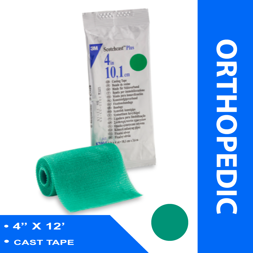 CAST TAPE 3M™ SCOTCHCAST™ PLUS 4 INCH X 12 FOOT FIBERGLASS / RESIN GREEN