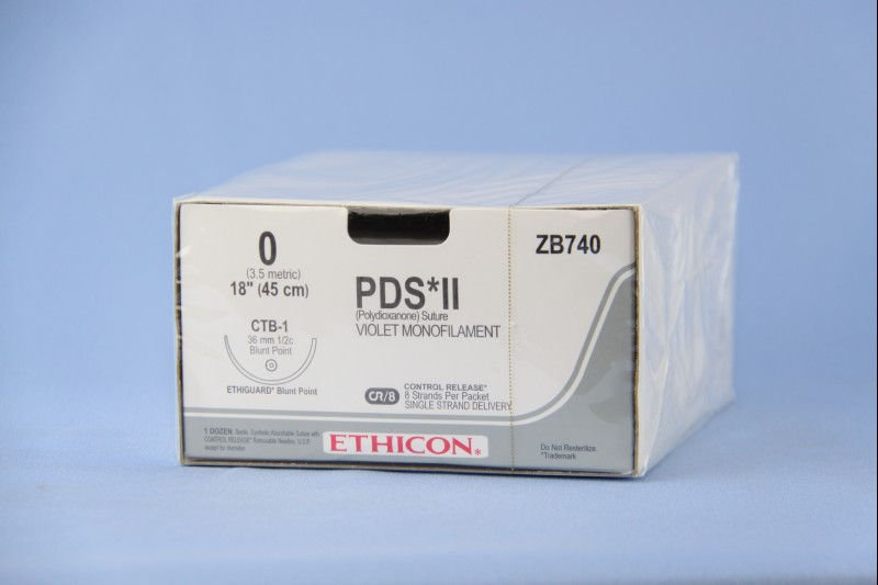 SUTURE, PDS VIO 0 8-18" CTB-1 (12/BX)