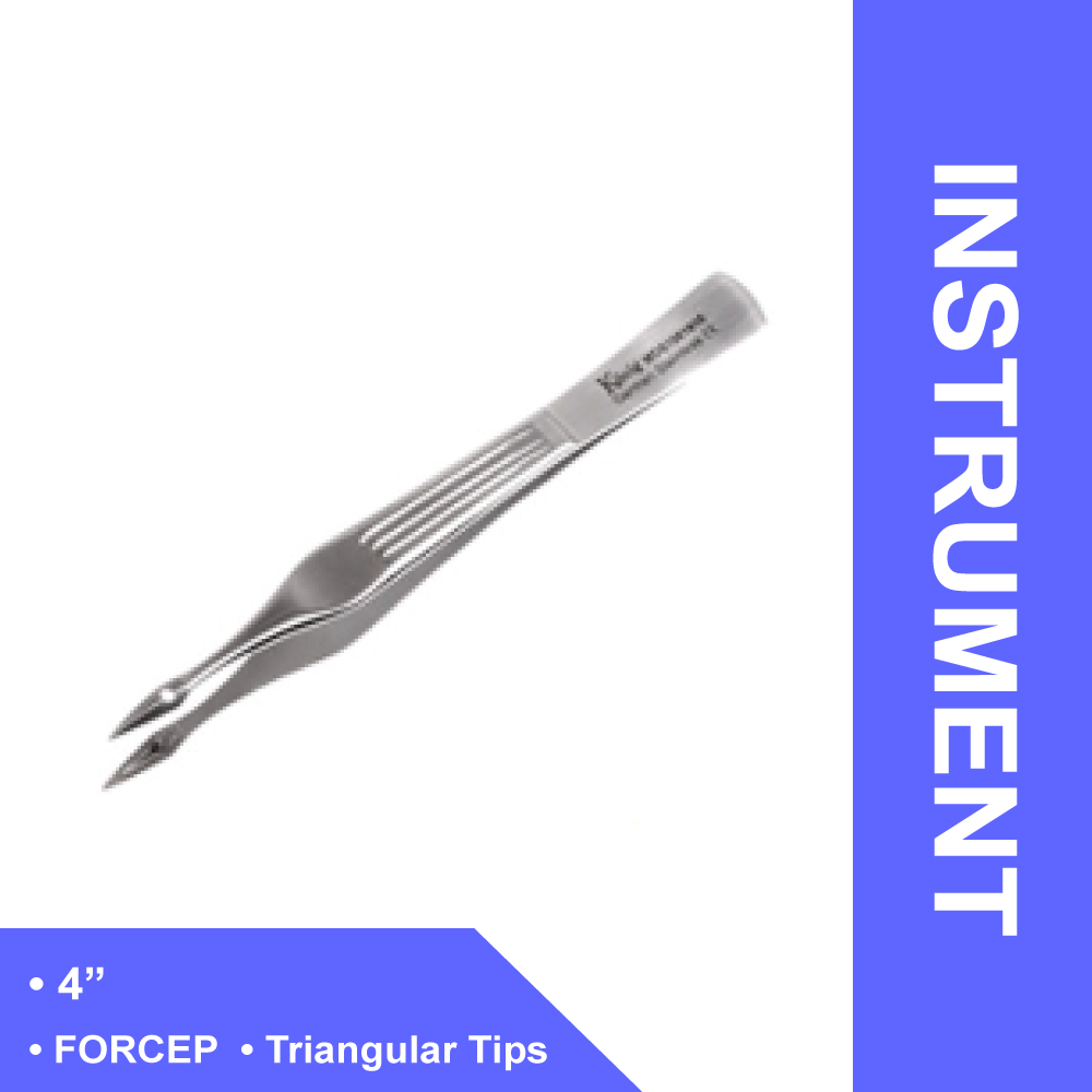 KONIG WALTER SPLINTER FORCEPS STRAIGHT TRI-ATIPS, LENGTH 4-1/4"
