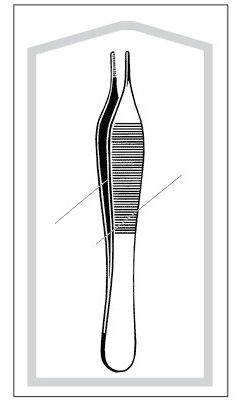 FORCEP, ADSON DRESSING SERR 4 3/4" (25/CS)