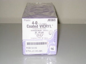 SUTURE, VICRYL UD BR CT 4-0 1 8" PS4C (12/BX)