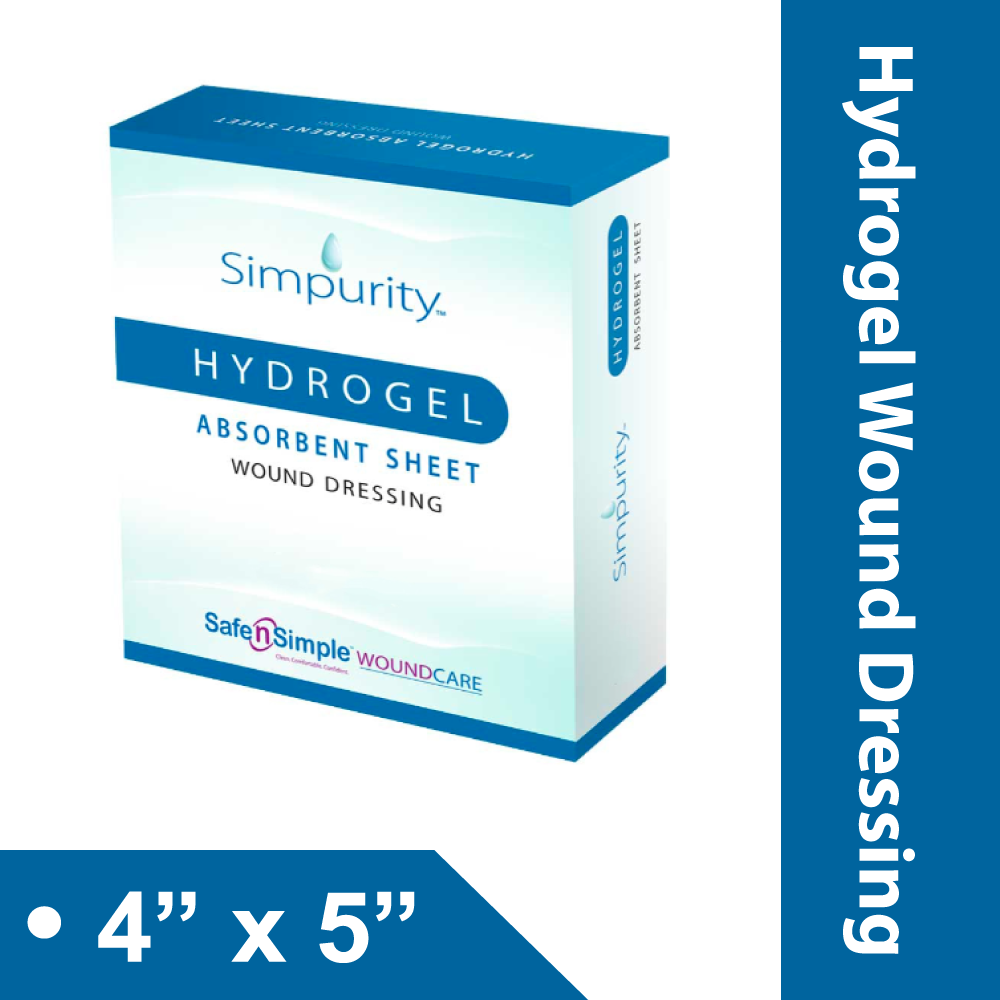 HYDROGEL DRESSING 4 INCH X 5 INCH