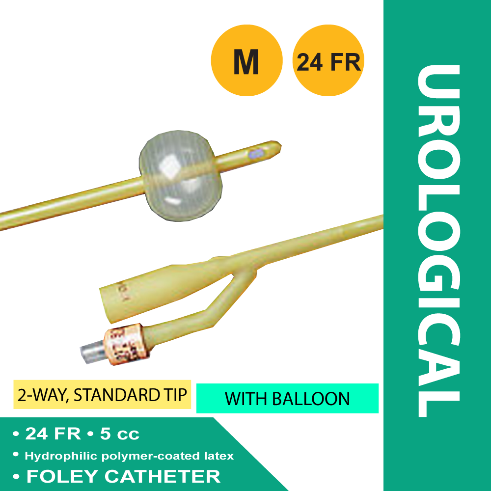 CATHETER, FOLEY 24FR 5CC (12/CS) 165024 BARD