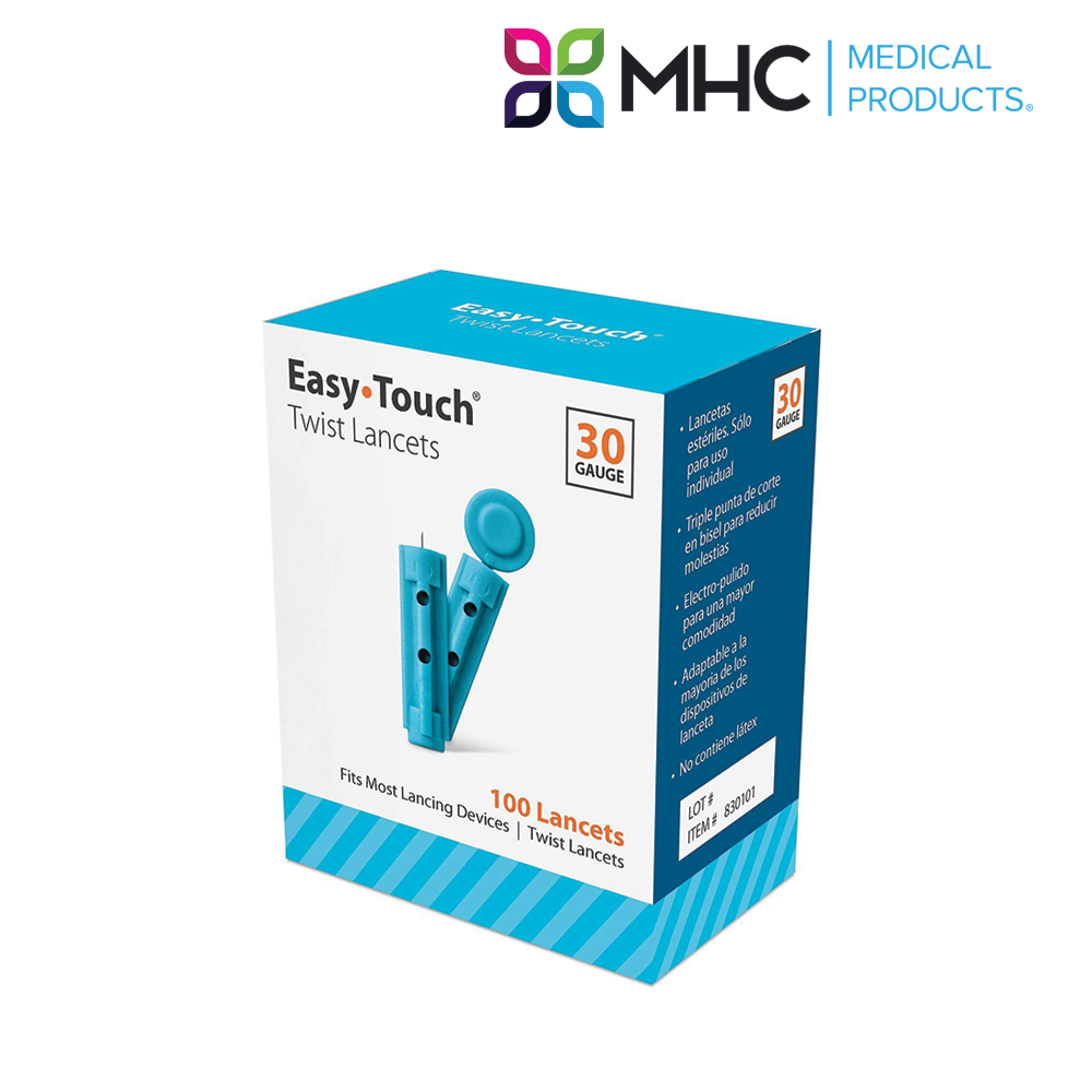 LANCET, TWIST EASYTOUCH 30G (100/BX 10BX/CS)