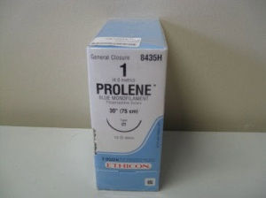 SUTURE, PROLENE BLU MONO 1 30"CT (36/BX)