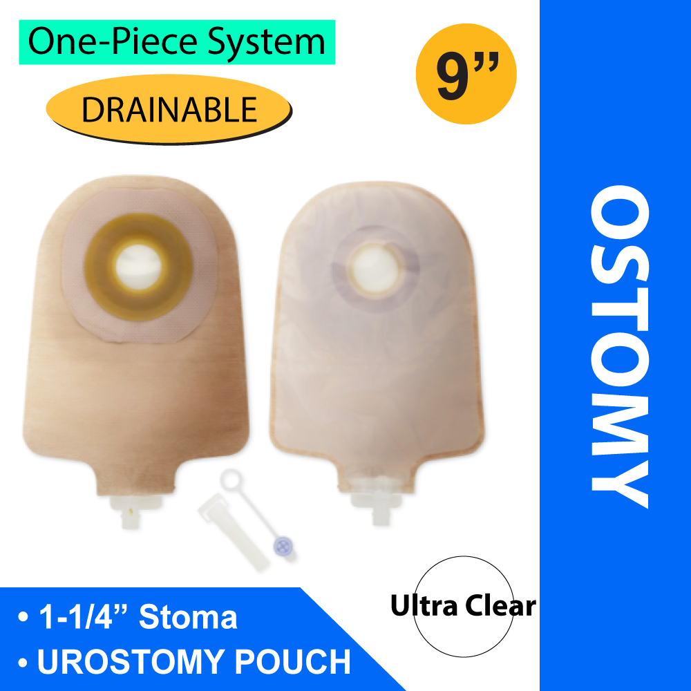 POUCH, UROSTOMY W/BARRIER 1 1/4" (5/BX)