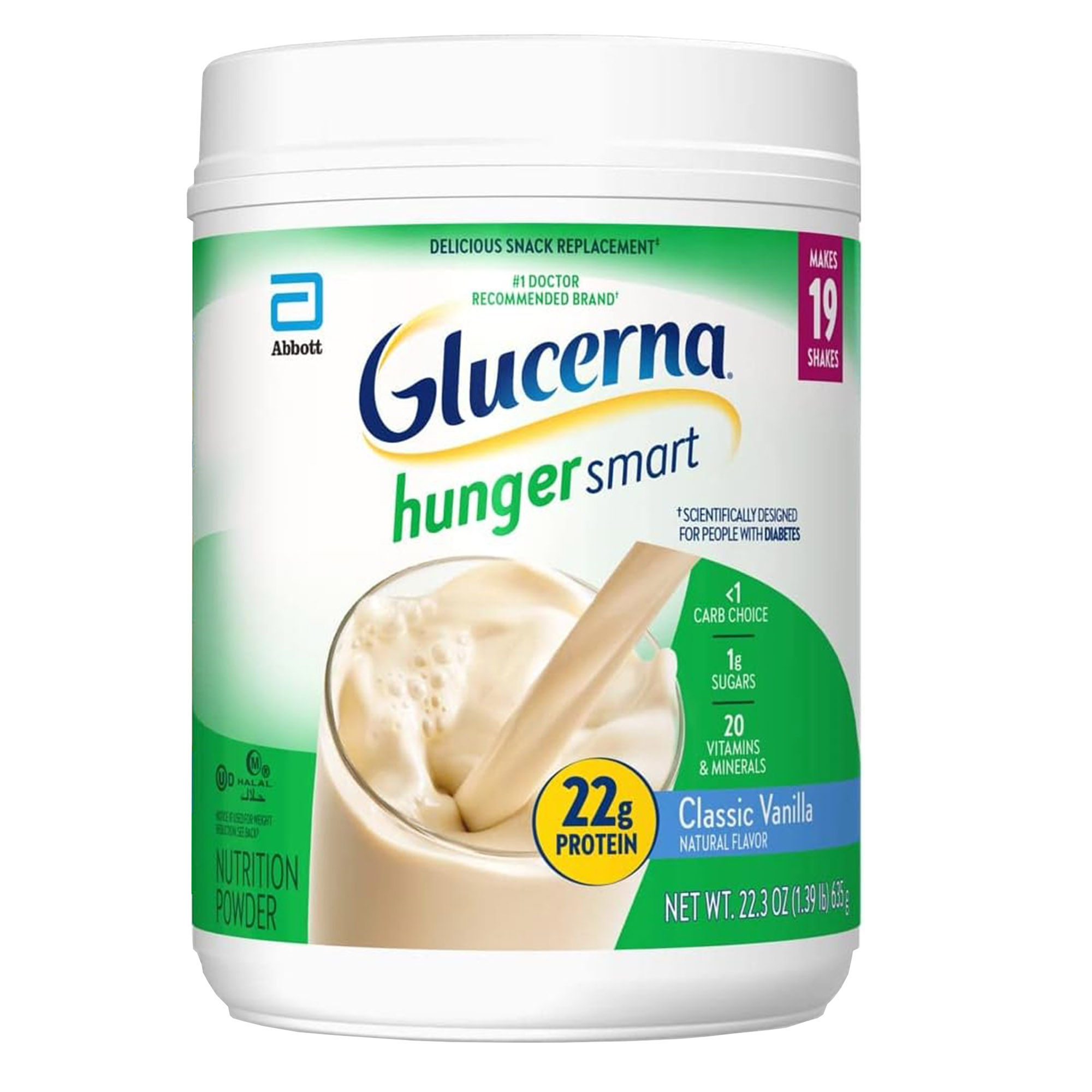 GLUCERNA, SHAKE HUNGER SMART PDR HOMEMADE VAN 1.39LBS (2/CS)