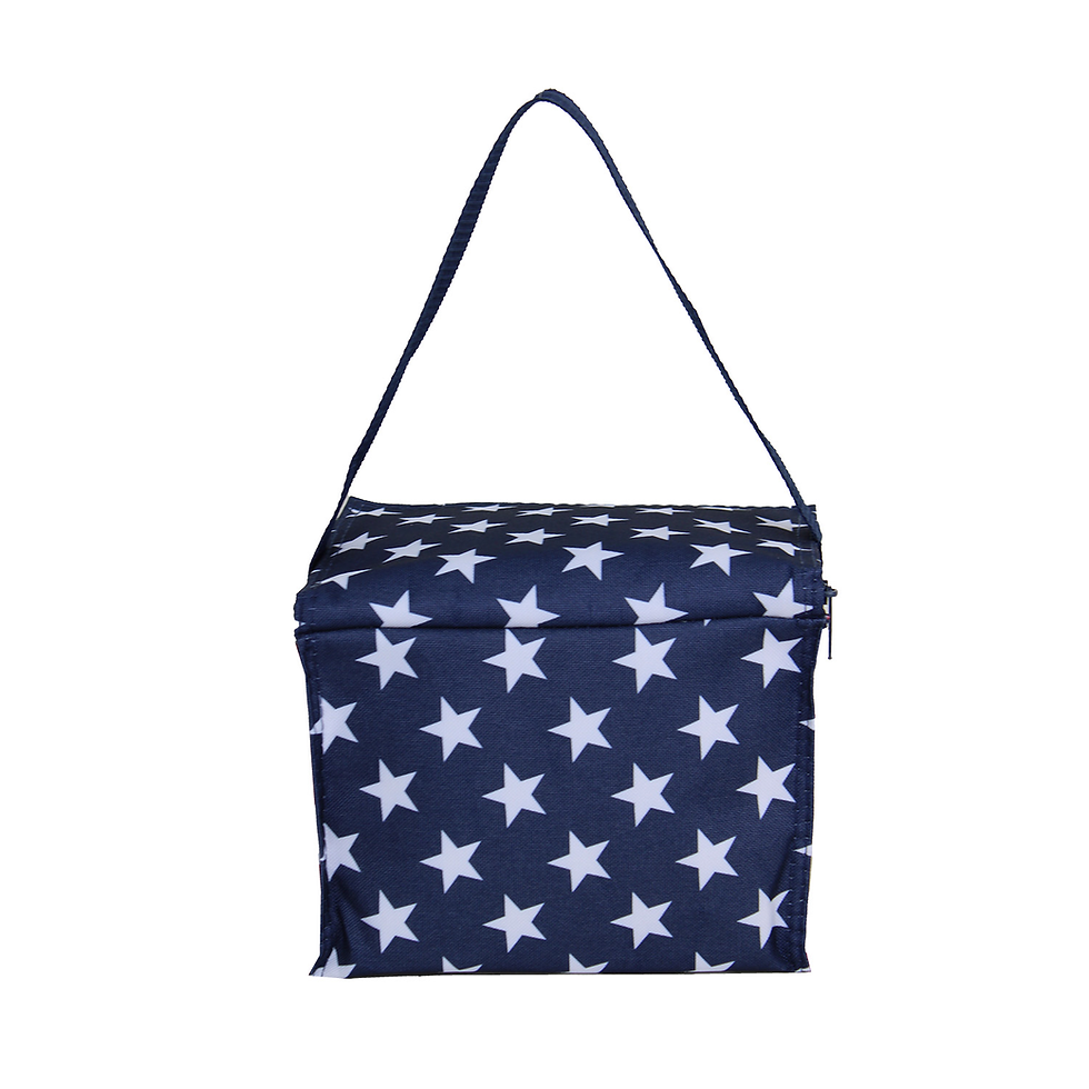 Thumbnail: 600D Polyester 6-Can Insulated Lunch Cooler Bag - back view