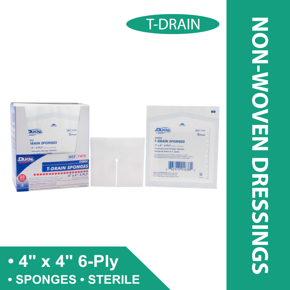 DUKAL TDRAIN SPG 4"X4" 6PLY ST