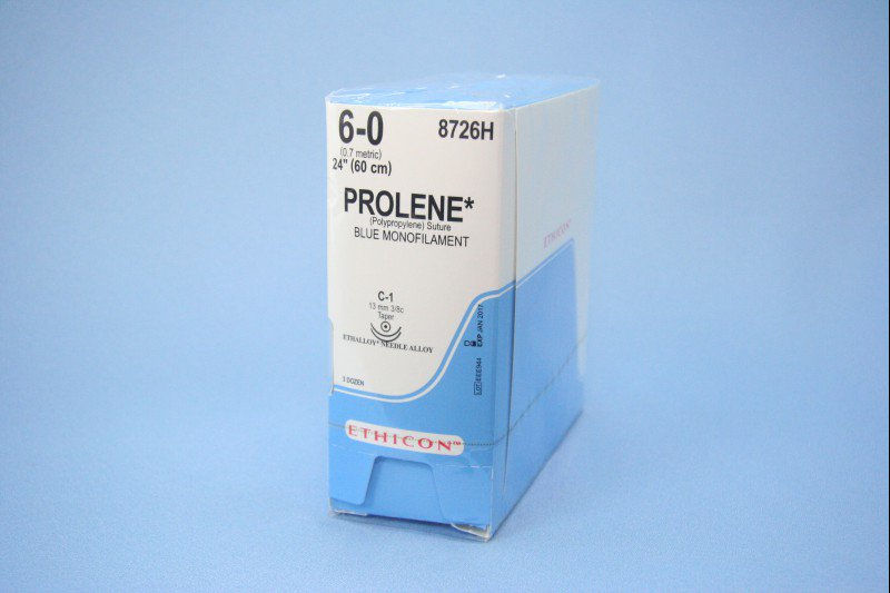 SUTURE, PROLENE BLU MONO 6-0 24" C-1 (36/BX)