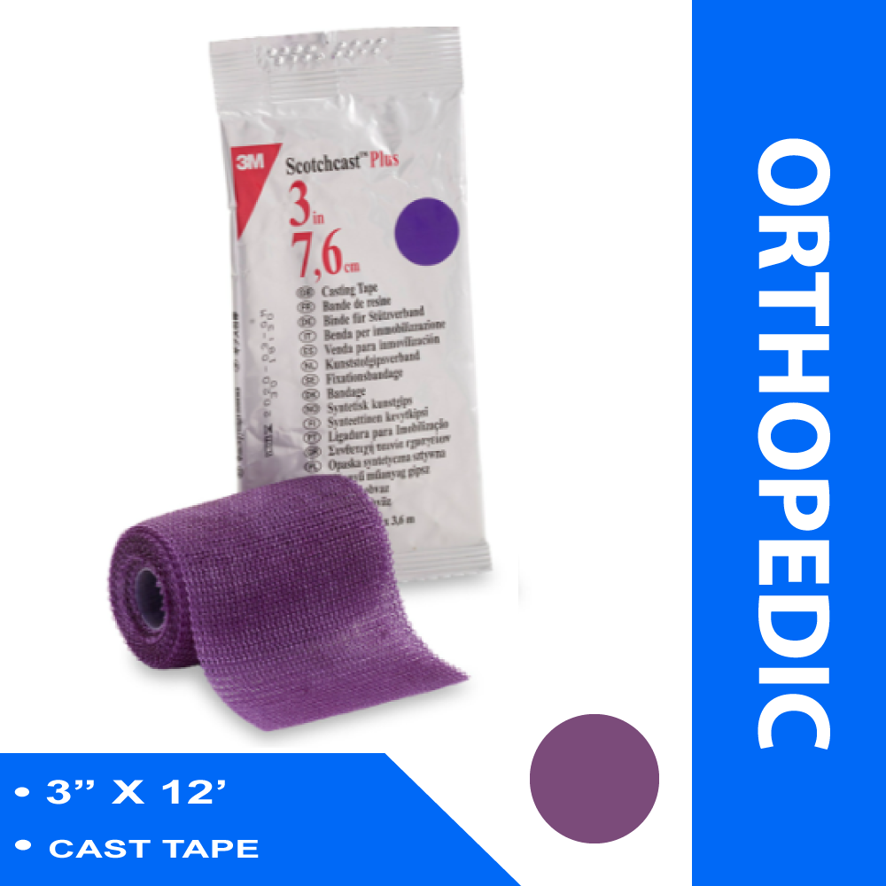CAST TAPE 3M™ SCOTCHCAST™ PLUS 3 INCH X 12 FOOT FIBERGLASS / RESIN PURPLE