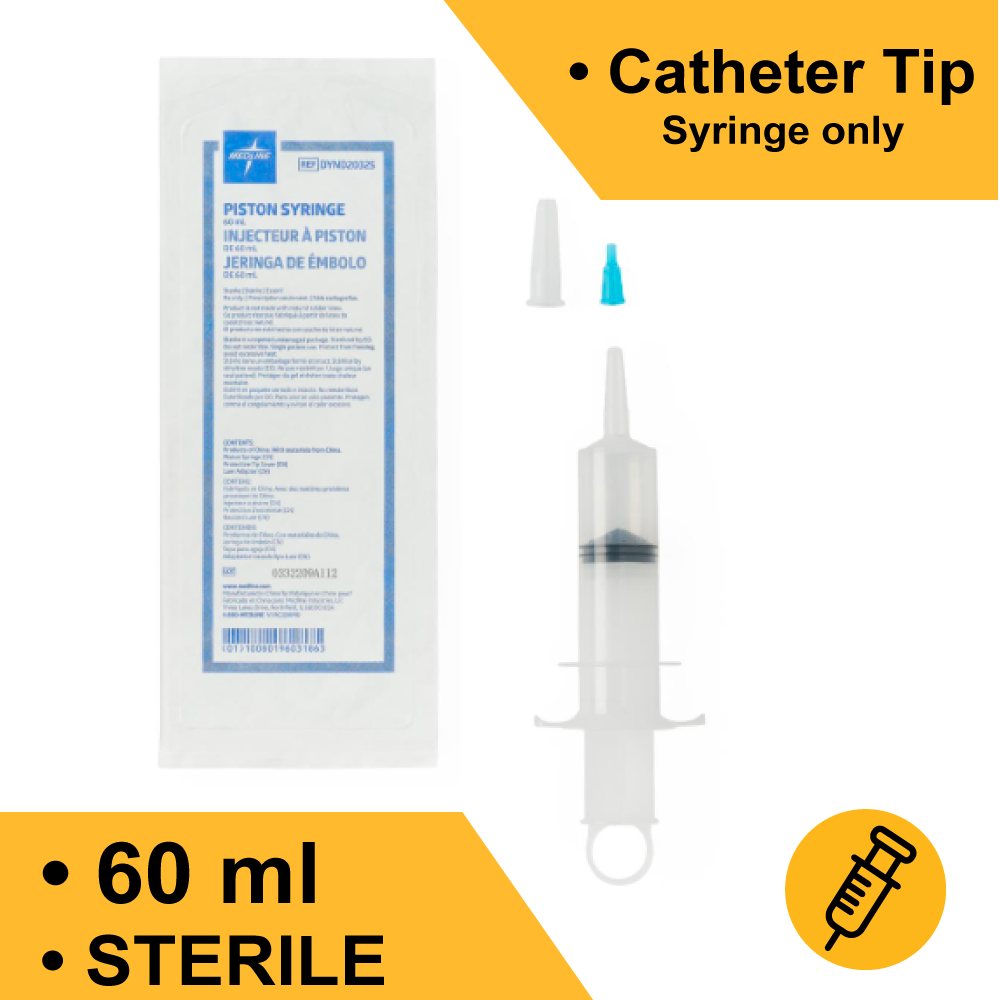 IRRIGATION SYRINGE 60 ML CATHETER TIP WITHOUT SAFETY