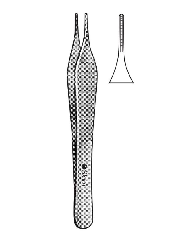FORCEP, FURAL ADISON STRT SERRTIP W/O TEETH 6" D/S