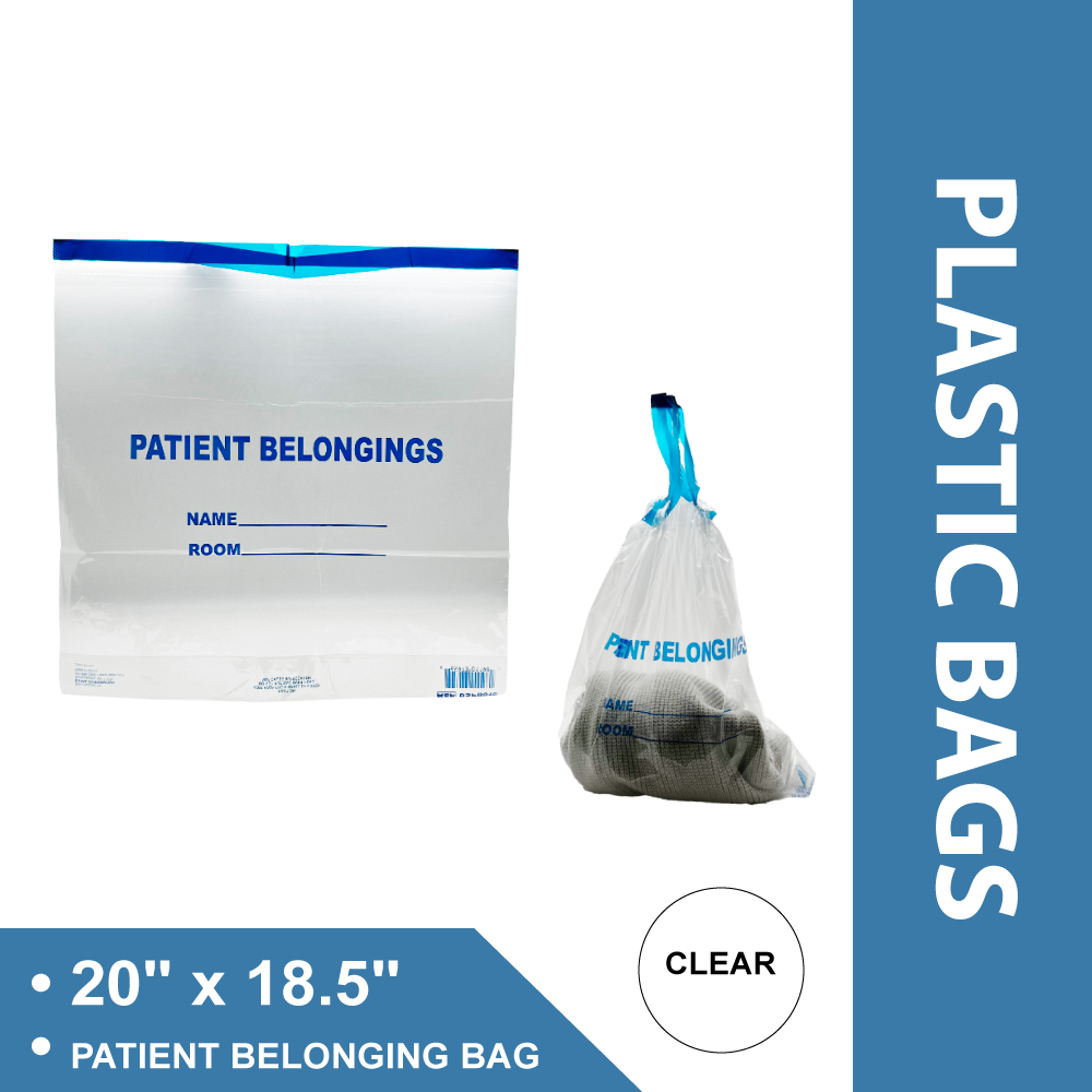 PATIENTBELONGBAG 20X18.5 HAND