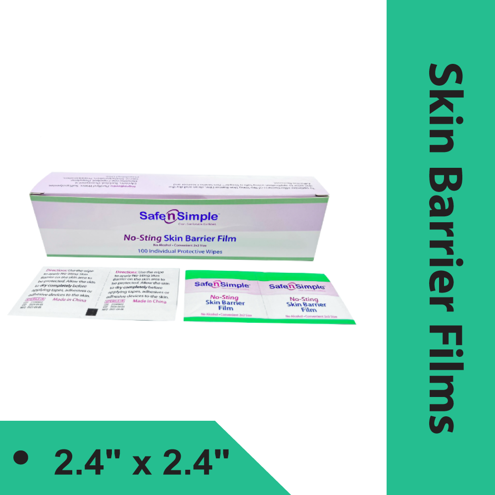 NO-STING SKIN BARRIER FILM - 2.4" X 2.4"