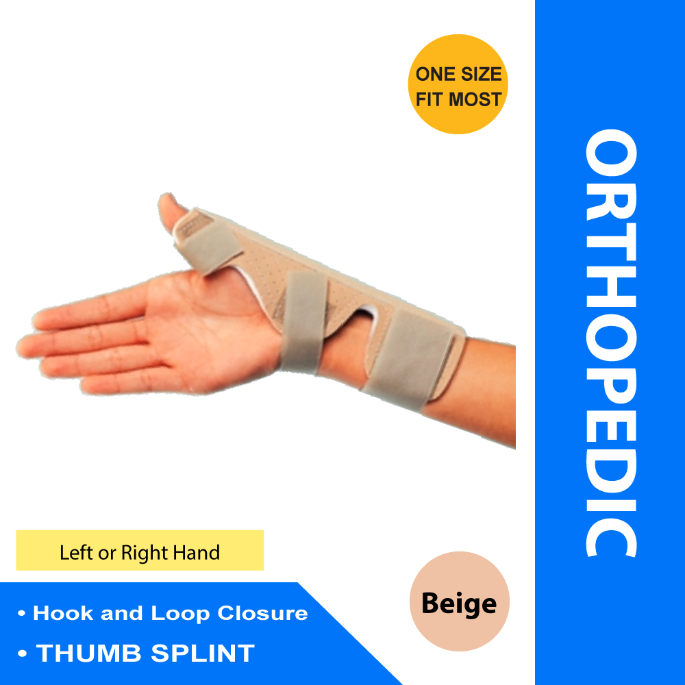 THUMB SPLINT, PERF SUEDE W/FLANNEL LINER UNIV 7"