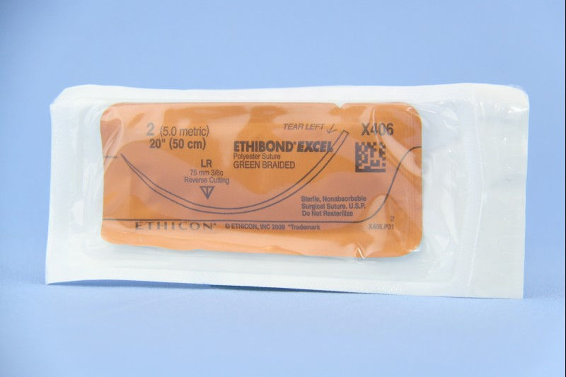 SUTURE, ETHBND GRN BR 2 20" LRB406T (24/BX)