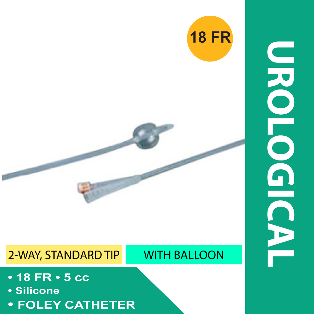 CATHETER, FOLEY ALL SIL 18FR 5CC BARD