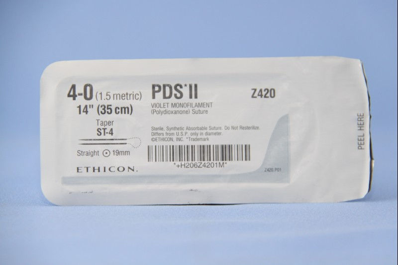 SUTURE, PDS VIO MONO 4-0 14" ST-4 (12/BX)