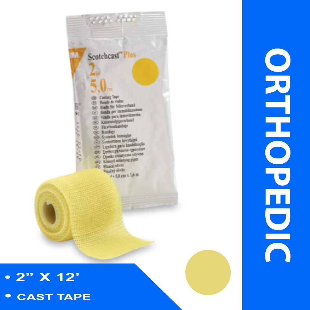 CAST TAPE 3M™ SCOTCHCAST™ PLUS 2 INCH X 12 FOOT FIBERGLASS / RESIN YELLO