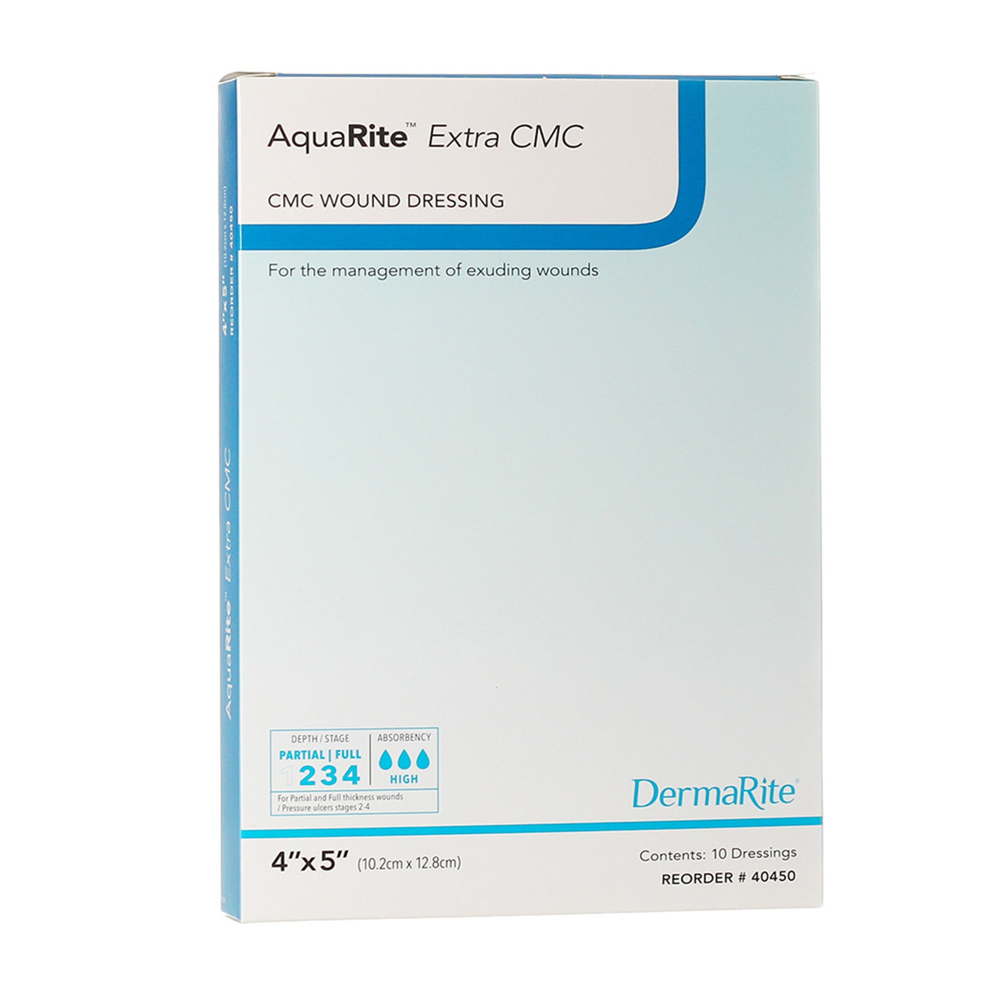 DRESSING, WND AQUARITE EXTRA CMC 4"X5" (10/BX)
