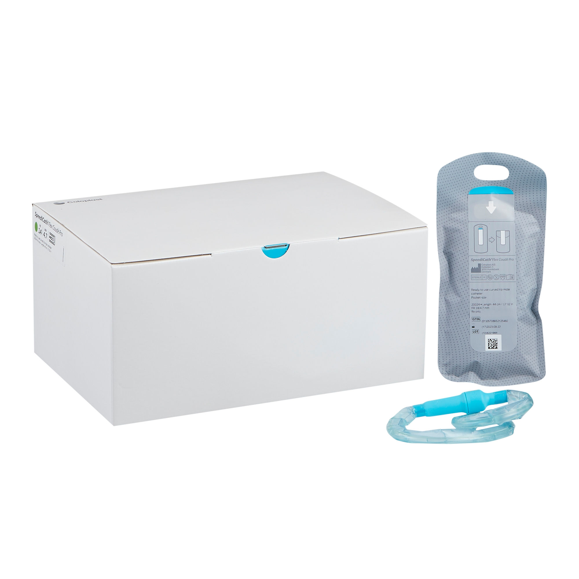 CATHETER, SPEEDICATH CURVED MLURINARY INTMT 14FR (30/BX)