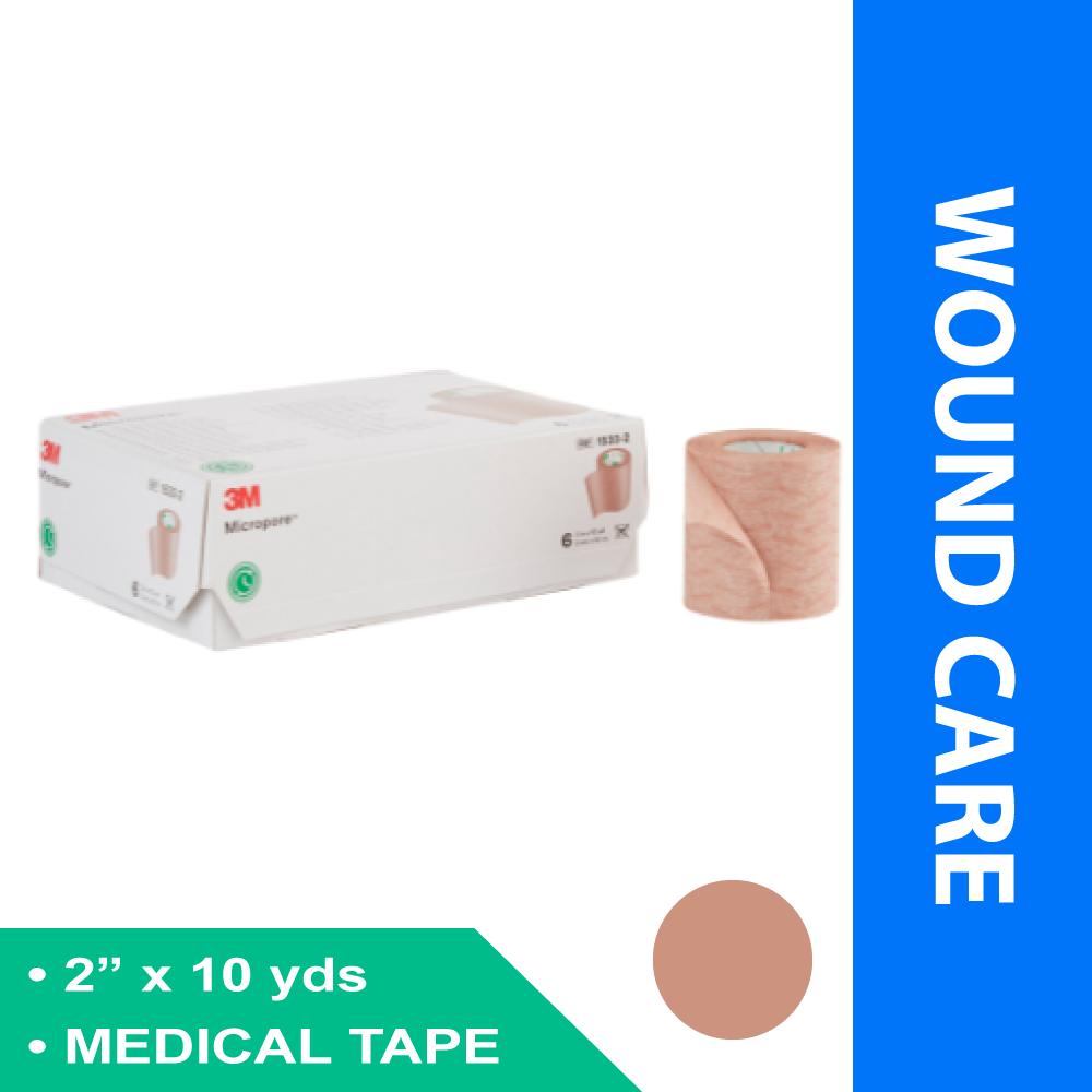 MEDICAL TAPE 3M™ MICROPORE™ TAN 2 INCH X 10 YARD PAPER NONSTERILE