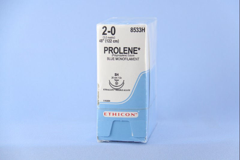 SUTURE, PROLENE BLU MONO 2-0 48" SH (36/BX)