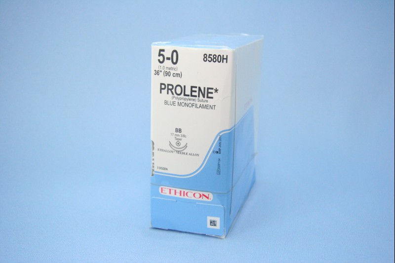 SUTURE, PROLENE BLU MONO 5-0 36" BB (36/BX)