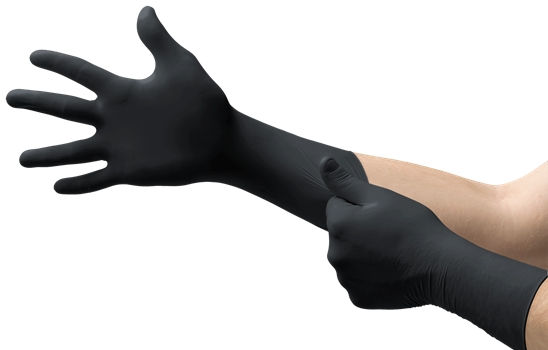 GLOVE, EXAM NTRL MED N/S EXTCFBLK (100/BX 10BX/CS)