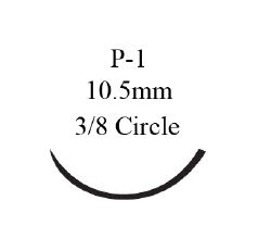 SUTURE, VICRYL UD BR CT 5-0 1 8" P1 (12/BX)