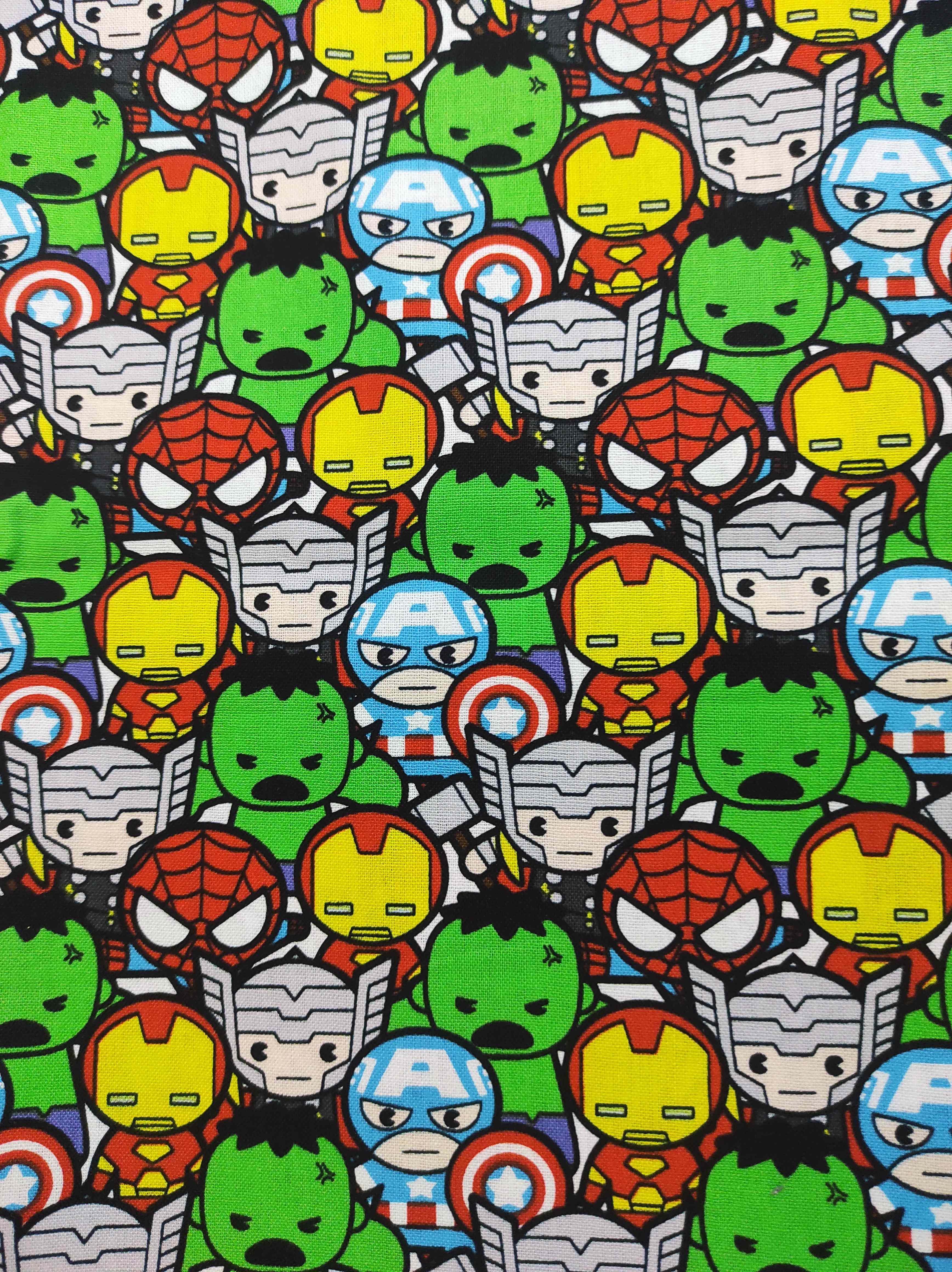 כותנה פרצופים אדום ירוק