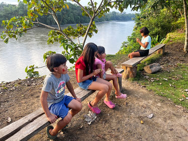 The local 'hangout' byu the river