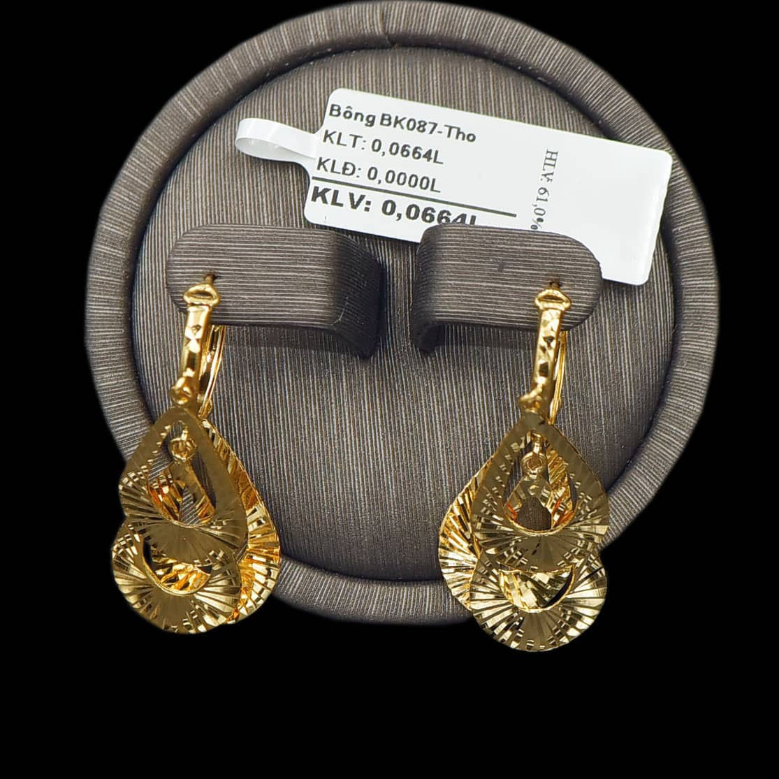 Bông tai vàng tòng teng