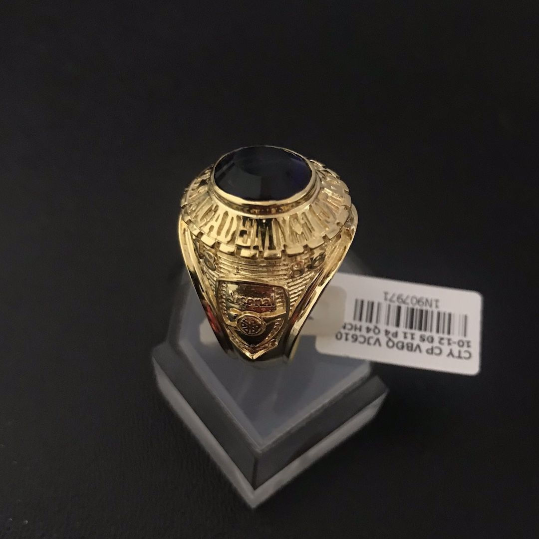 Nhẫn Mỹ nam vàng đá xanh biển VJC 610