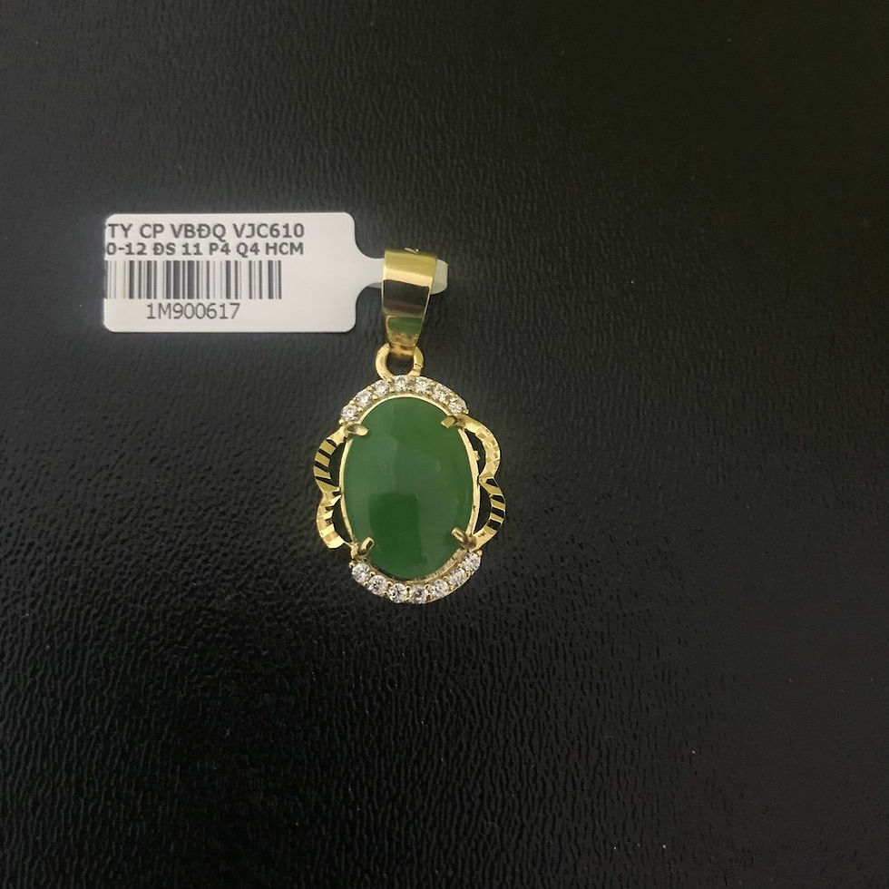 Mặt dây chuyền vàng đá cẩm thạch VJC 610