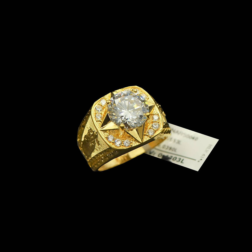 Nhẫn nam vàng đá trắng VJC 610