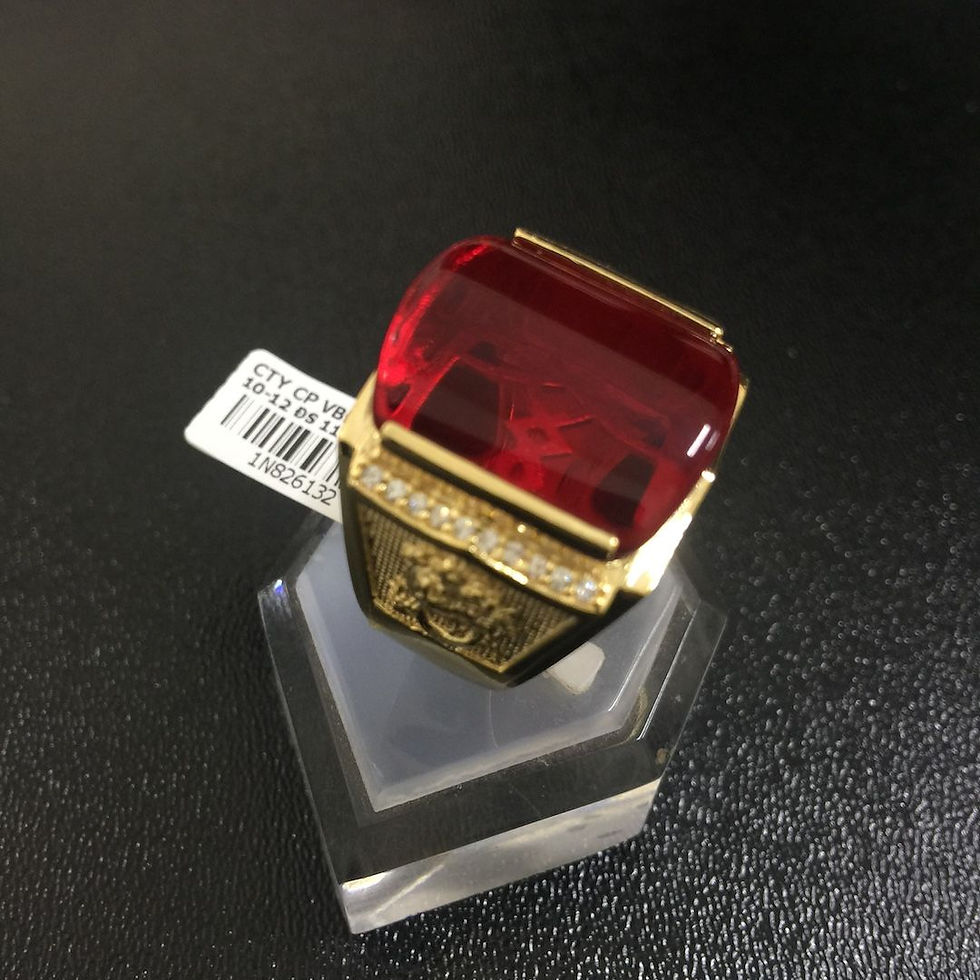 Nhẫn nam vàng đá đỏ VJC 610