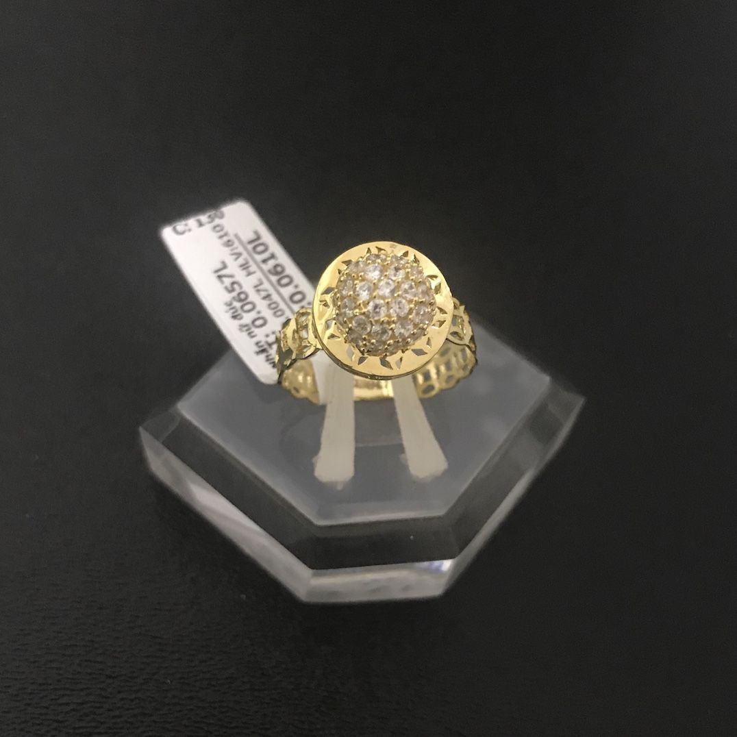 Nhẫn vàng nữ đá trắng VJC 610