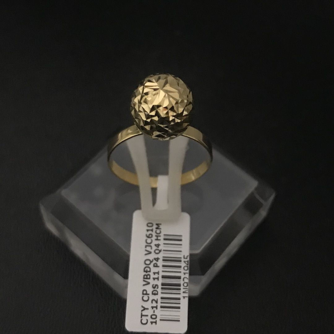 Nhẫn nữ vàng một hạt châu VJC 610