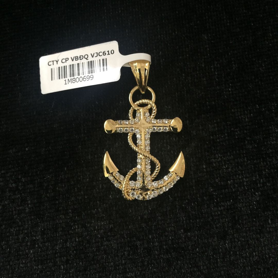 Mặt dây chuyền vàng mỏ neo VJC 610