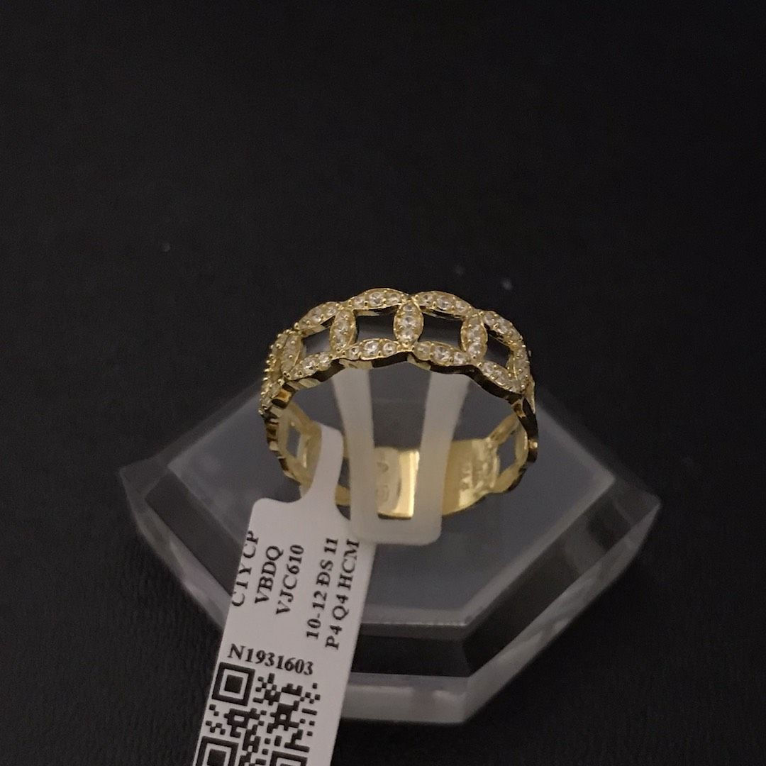 Nhẫn nữ vàng đá trắng VJC 610